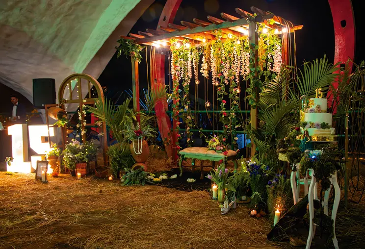 Salón decorado